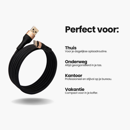 Ontdek de USB-C kabel van MagCable! Deze magnetische USB-A naar USB-C kabel biedt een knoopvrij ontwerp, razendsnel opladen en is geschikt voor Apple, Samsung, LG, Huawei. Duurzaam en ideaal voor dagelijks gebruik, thuis, werk of onderweg. Kies voor premium kwaliteit en bestel vandaag nog!
